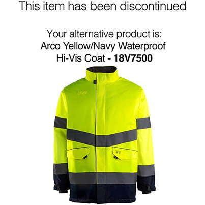 Arco Navy/Yellow Two-Tone Waterproof Hi-Vis Coat