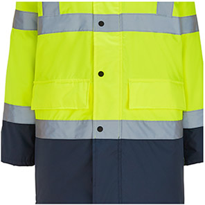 Arco Navy/Yellow Two-Tone Waterproof Hi-Vis Coat