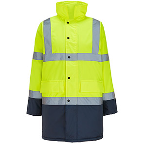 Arco Navy/Yellow Two-Tone Waterproof Hi-Vis Coat