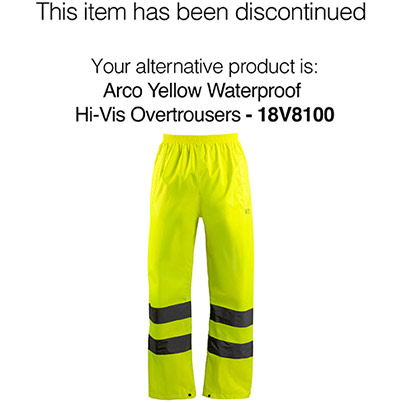 Arco Essentials Yellow Waterproof Hi-Vis Overtrousers