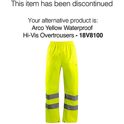 Arco Essentials Yellow Waterproof Hi-Vis Overtrousers