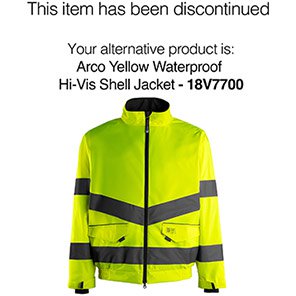 Arco Yellow Interactive Hi-Vis Bomber Jacket 4XL