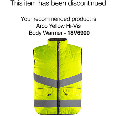 Arco Yellow Interactive Reversible Hi-Vis Body Warmer