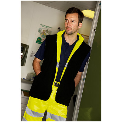 Arco Yellow Interactive Reversible Hi-Vis Body Warmer