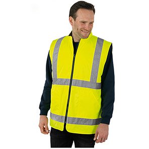Arco Yellow Interactive Reversible Hi-Vis Body Warmer