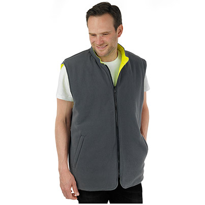 Arco Yellow Interactive Reversible Hi-Vis Body Warmer