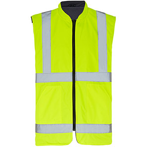 Arco Yellow Interactive Reversible Hi-Vis Body Warmer