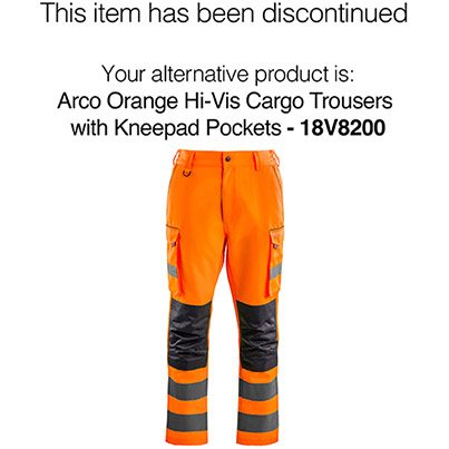 Arco Orange Hi-Vis Cargo Trousers with Kneepad Pockets