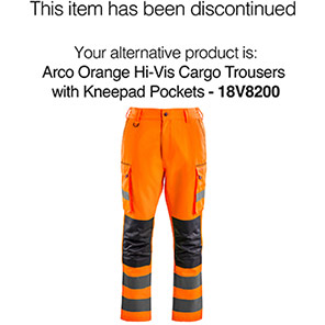 Arco Orange Hi-Vis Cargo Trousers with Kneepad Pockets 36T