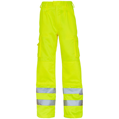 Arco Yellow Hi-Vis Cargo Trousers with Kneepad Pockets