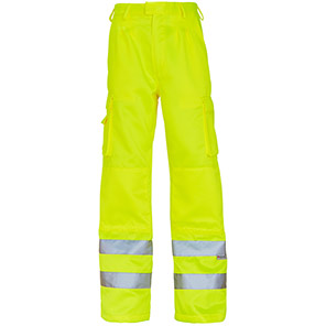 Arco Yellow Hi-Vis Cargo Trousers with Kneepad Pockets