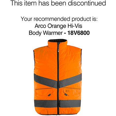 Arco Orange Interactive Reversible Hi-Vis Body Warmer