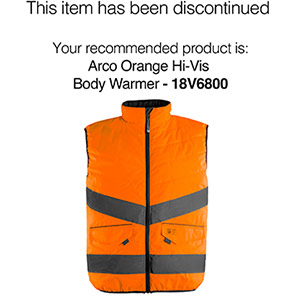 Arco Orange Interactive Reversible Hi-Vis Body Warmer Arco Orange Interactive Reversible Hi-Vis Body Warmer XL