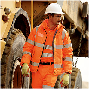 Arco Essentials Orange Waterproof Hi-Vis Bomber Jacket