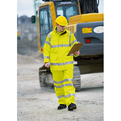 Arco Yellow Interactive Waterproof Hi-Vis Coat