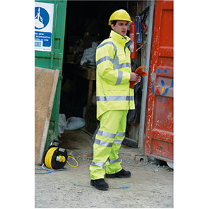Arco Yellow Interactive Waterproof Hi-Vis Coat