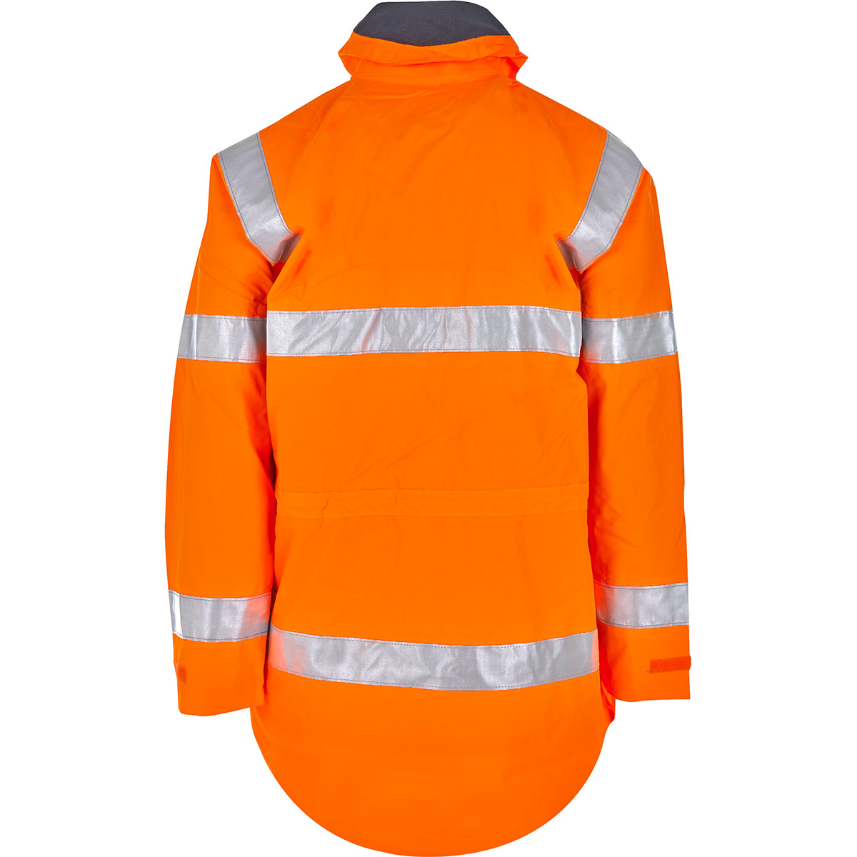 orange hi vis rain jacket
