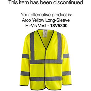 Arco Yellow Long-Sleeve Hi-Vis Vest 5XL