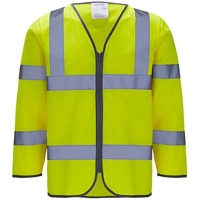 Arco Yellow Long-Sleeve Hi-Vis Vest