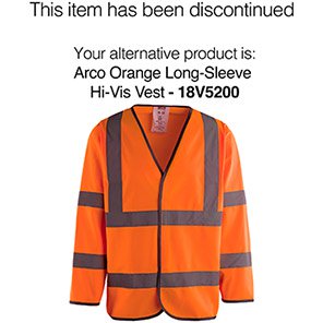 Arco Orange Long-Sleeve Hi-Vis Vest 3XL