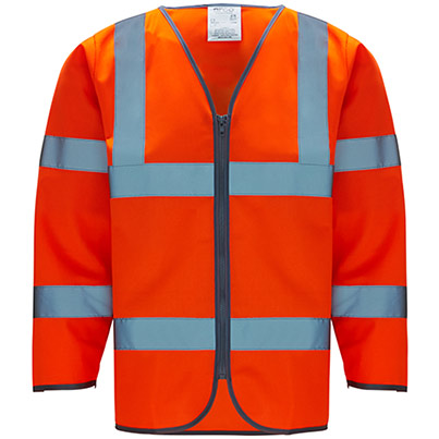 Arco Orange Long-Sleeve Hi-Vis Vest