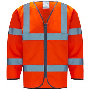 Arco Orange Long-Sleeve Hi-Vis Vest
