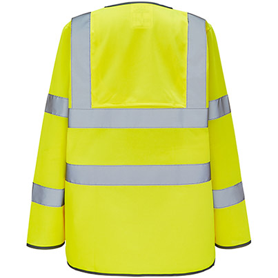 Arco Ultra Yellow Long-Sleeve Zip-Up Hi-Vis Vest