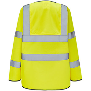 Arco Ultra Yellow Long-Sleeve Zip-Up Hi-Vis Vest