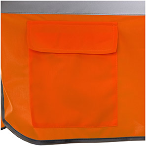 Arco Ultra Orange Long-Sleeve Zip-Up Hi-Vis Vest