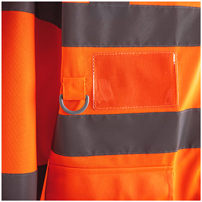 Arco Ultra Orange Long-Sleeve Zip-Up Hi-Vis Vest