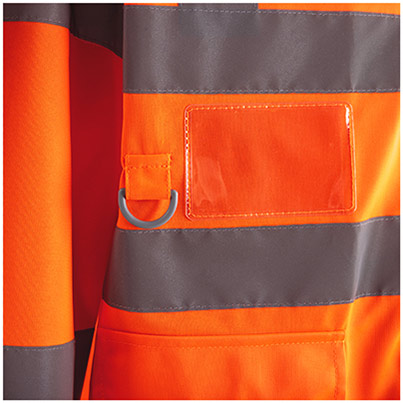 Arco Ultra Orange Long-Sleeve Zip-Up Hi-Vis Vest