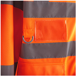Arco Ultra Orange Long-Sleeve Zip-Up Hi-Vis Vest