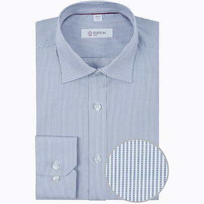 Disley Edition Kildare Men’s Cobalt Blue/White Striped Shirt