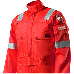 Roots Flamebuster 2 Nordic Red Arc-Flash Overalls with Kneepad Pockets