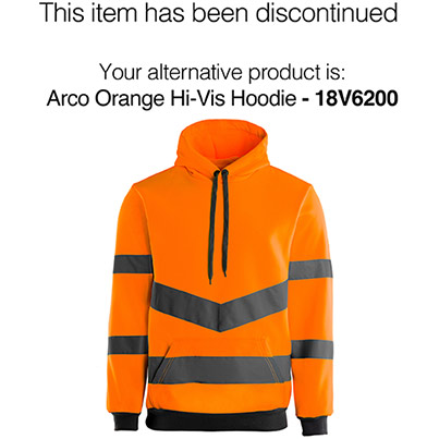 Arco Essentials Orange Hi-Vis Hoodie