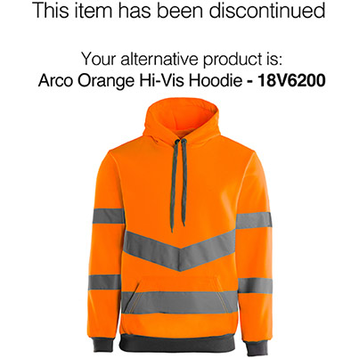 Arco Essentials Orange Hi-Vis Hoodie