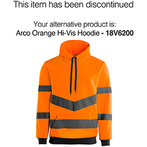 Arco Essentials Orange Hi-Vis Hoodie 4XL