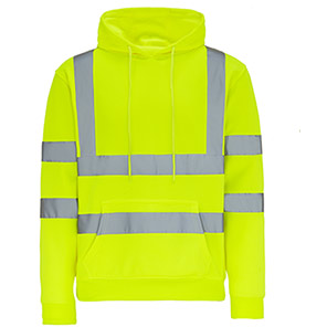 Arco Essentials Yellow Hi-Vis Hoodie