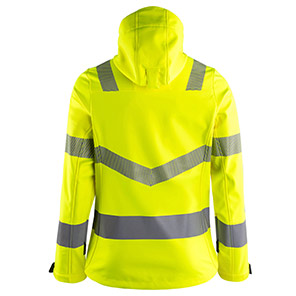 Arco Responsible Women’s Yellow Hi-Vis Softshell Jacket