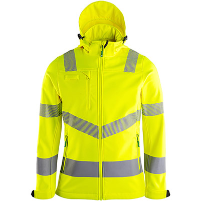 Arco Responsible Women’s Yellow Hi-Vis Softshell Jacket