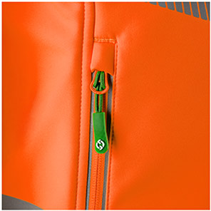 Arco Responsible Women’s Orange Hi-Vis Softshell Jacket