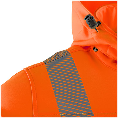 Arco Responsible Women’s Orange Hi-Vis Softshell Jacket