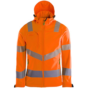 Arco Responsible Women’s Orange Hi-Vis Softshell Jacket 22
