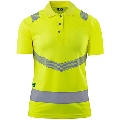 Arco Responsible Women’s Yellow Hi-Vis Polo Shirt