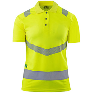 Arco Responsible Women’s Yellow Hi-Vis Polo Shirt