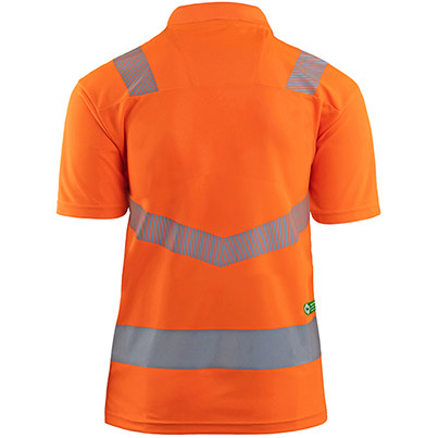 Arco Responsible Women’s Orange Hi-Vis Polo Shirt