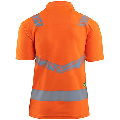 Arco Responsible Women’s Orange Hi-Vis Polo Shirt
