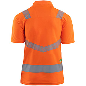 Arco Responsible Women’s Orange Hi-Vis Polo Shirt