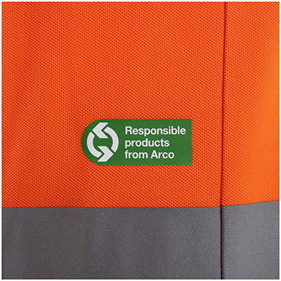 Arco Responsible Women’s Orange Hi-Vis Polo Shirt