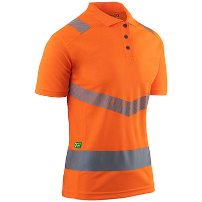 Arco Responsible Women’s Orange Hi-Vis Polo Shirt